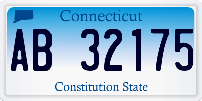 CT license plate AB32175