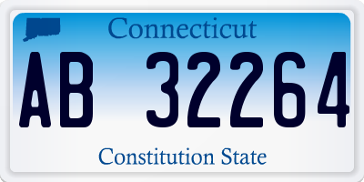 CT license plate AB32264