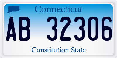 CT license plate AB32306