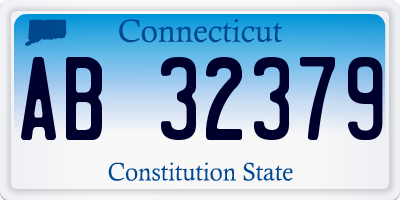 CT license plate AB32379