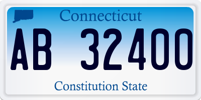 CT license plate AB32400