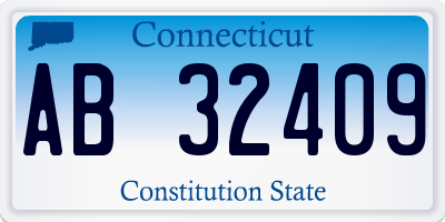 CT license plate AB32409