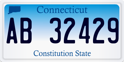 CT license plate AB32429