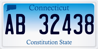 CT license plate AB32438