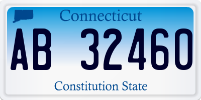 CT license plate AB32460