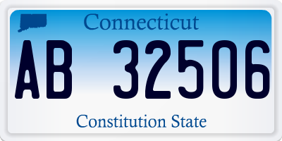 CT license plate AB32506