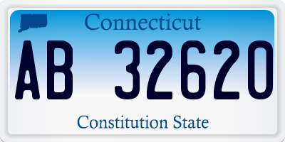 CT license plate AB32620