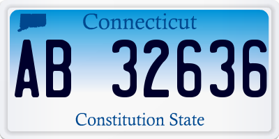 CT license plate AB32636