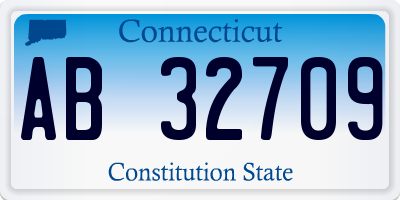 CT license plate AB32709
