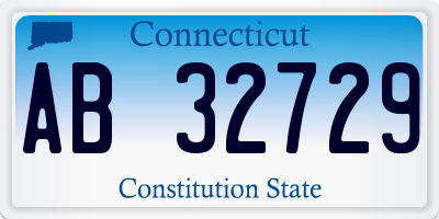 CT license plate AB32729