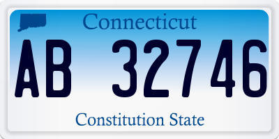 CT license plate AB32746