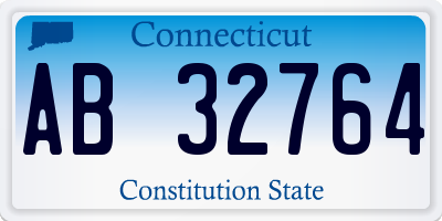 CT license plate AB32764