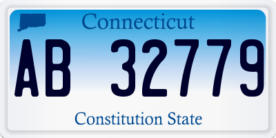 CT license plate AB32779