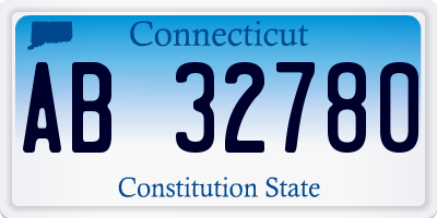 CT license plate AB32780