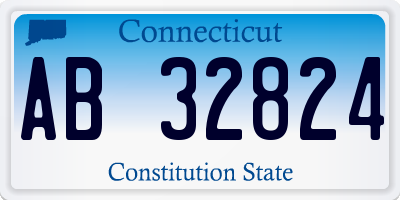 CT license plate AB32824