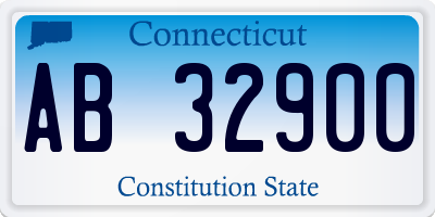 CT license plate AB32900
