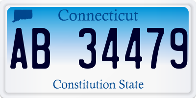 CT license plate AB34479