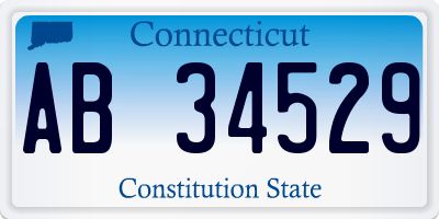 CT license plate AB34529