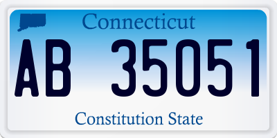 CT license plate AB35051