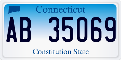 CT license plate AB35069
