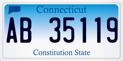 CT license plate AB35119