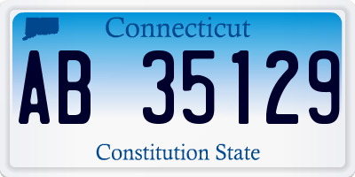 CT license plate AB35129