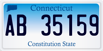 CT license plate AB35159