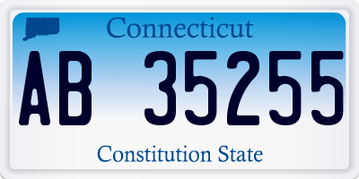 CT license plate AB35255