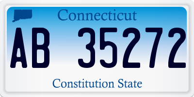 CT license plate AB35272