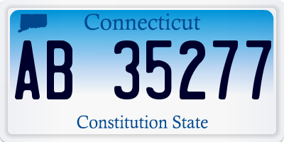CT license plate AB35277