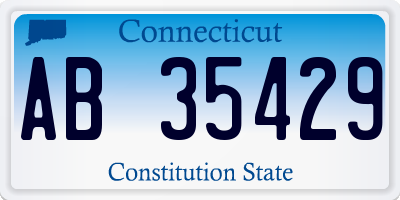 CT license plate AB35429