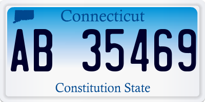 CT license plate AB35469