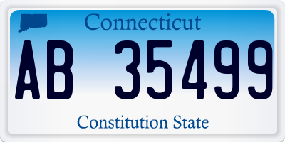 CT license plate AB35499