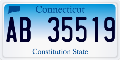 CT license plate AB35519