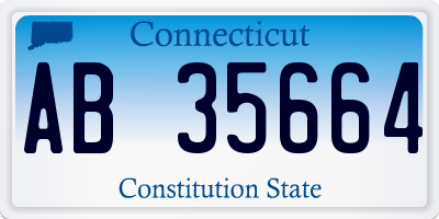 CT license plate AB35664