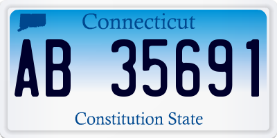 CT license plate AB35691