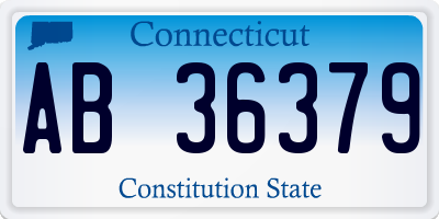 CT license plate AB36379