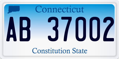 CT license plate AB37002