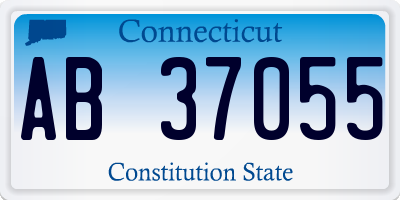 CT license plate AB37055