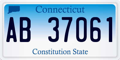 CT license plate AB37061