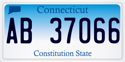 CT license plate AB37066
