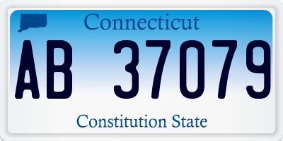 CT license plate AB37079