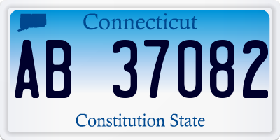 CT license plate AB37082