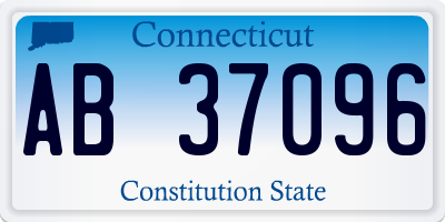 CT license plate AB37096