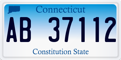 CT license plate AB37112