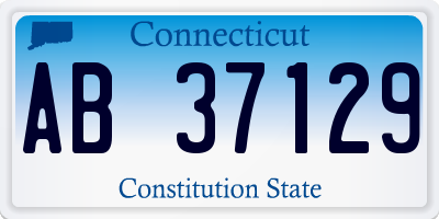 CT license plate AB37129