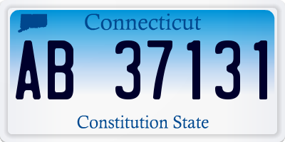 CT license plate AB37131