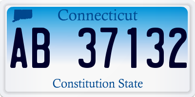 CT license plate AB37132