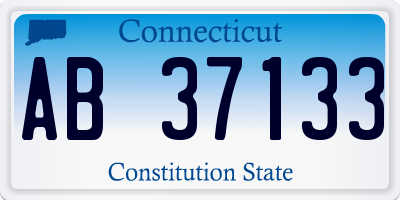 CT license plate AB37133