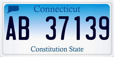 CT license plate AB37139